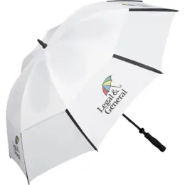 Royalty Golf Umbrella Solid White Branded